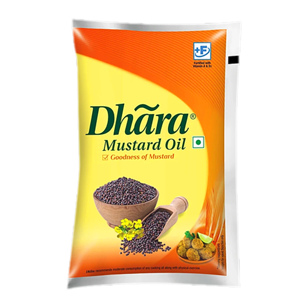 Dhara Oil - Mustard, 1 L