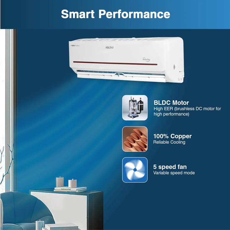 VOLTAS1.5T 3SSINV SAC 183V VECTRA PRISM
