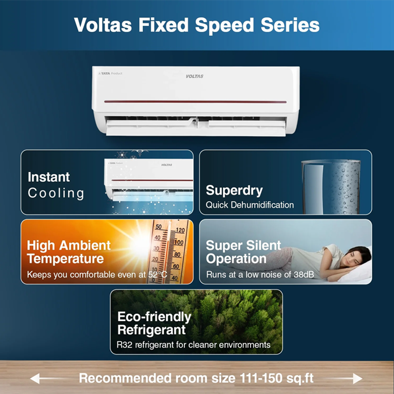 VOLTAS1.5T 3SSINV SAC 183V VECTRA PRISM
