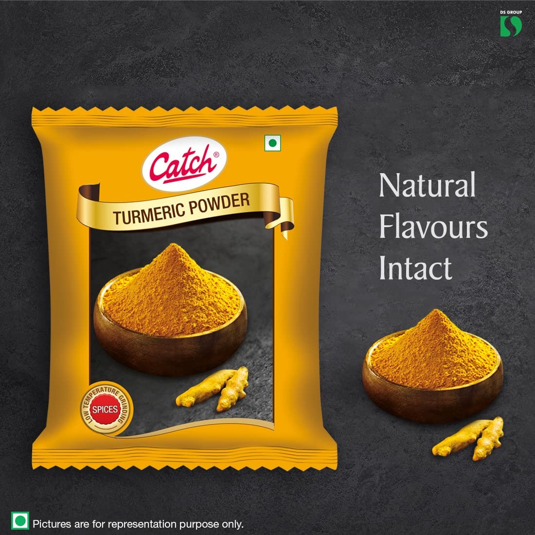 Catch Turmeric Powder, 500g, Natural (Haldi)