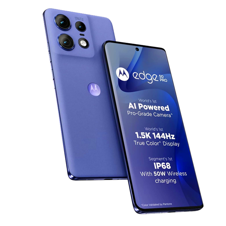 Motorola Edge 50 Pro 5G with 68W Charger (Luxe Lavender, 256 GB) (8 GB RAM)