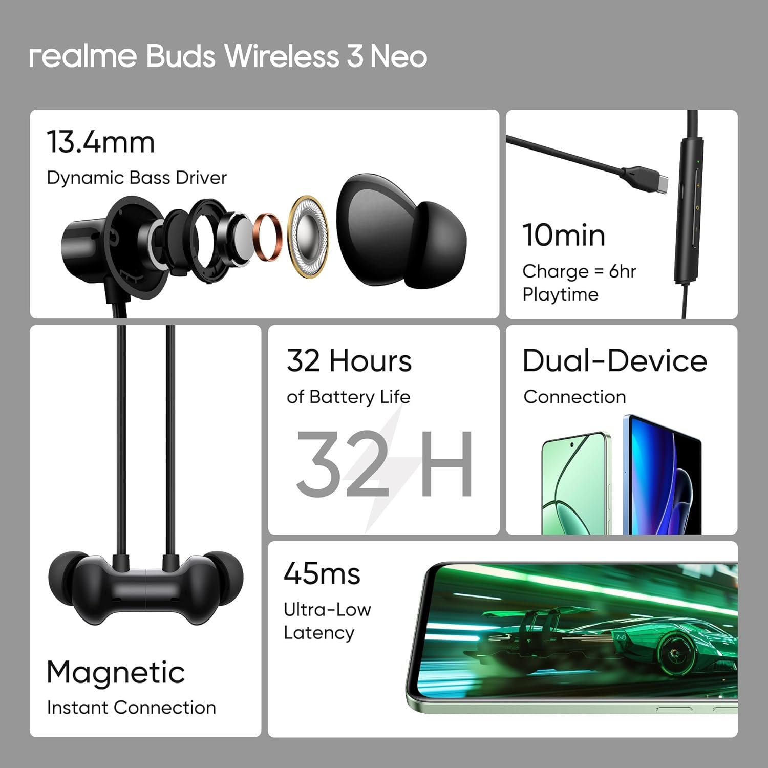 Reaime STEP Buds Wireless3Neo Dark Black