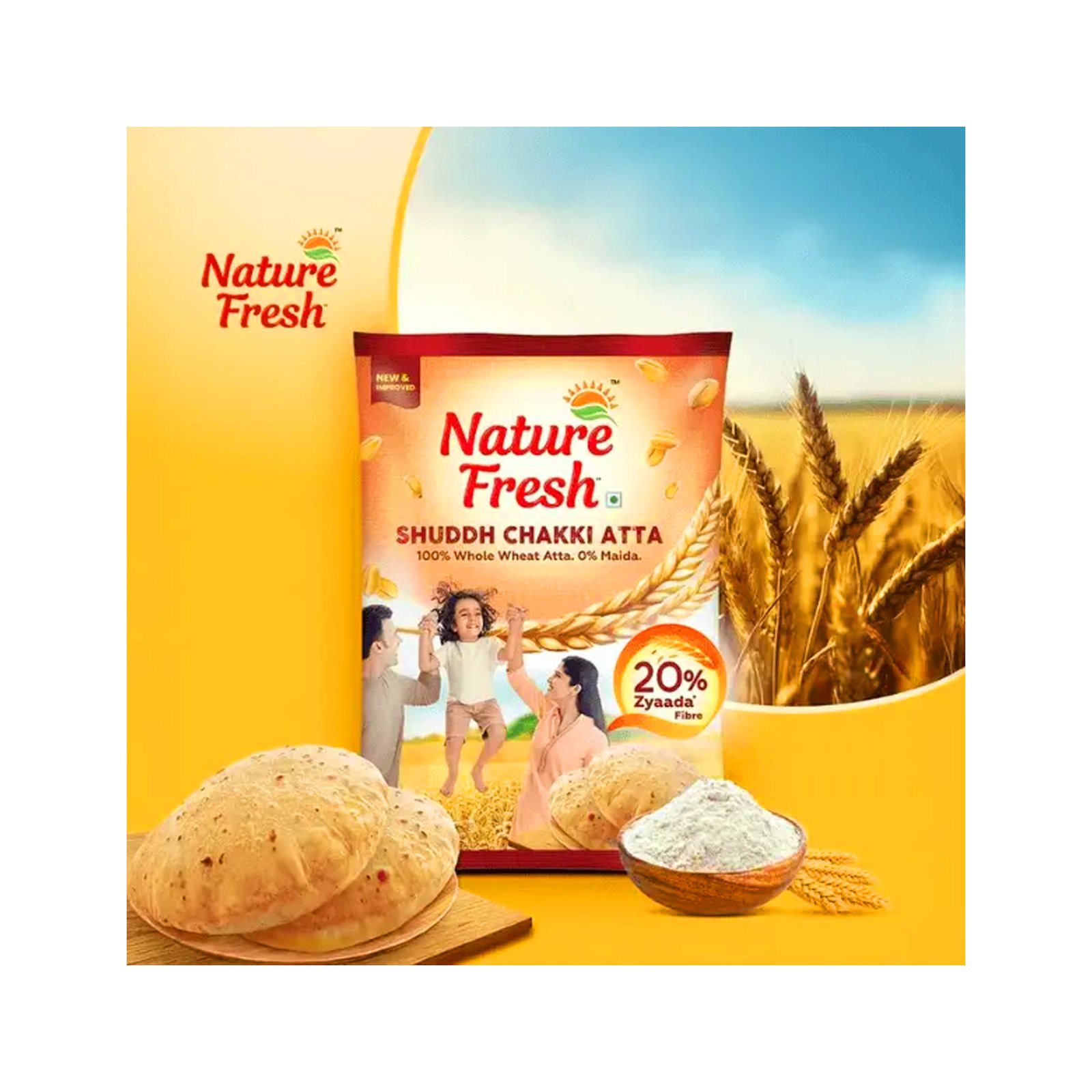 Nature Fresh Atta (5 kg)