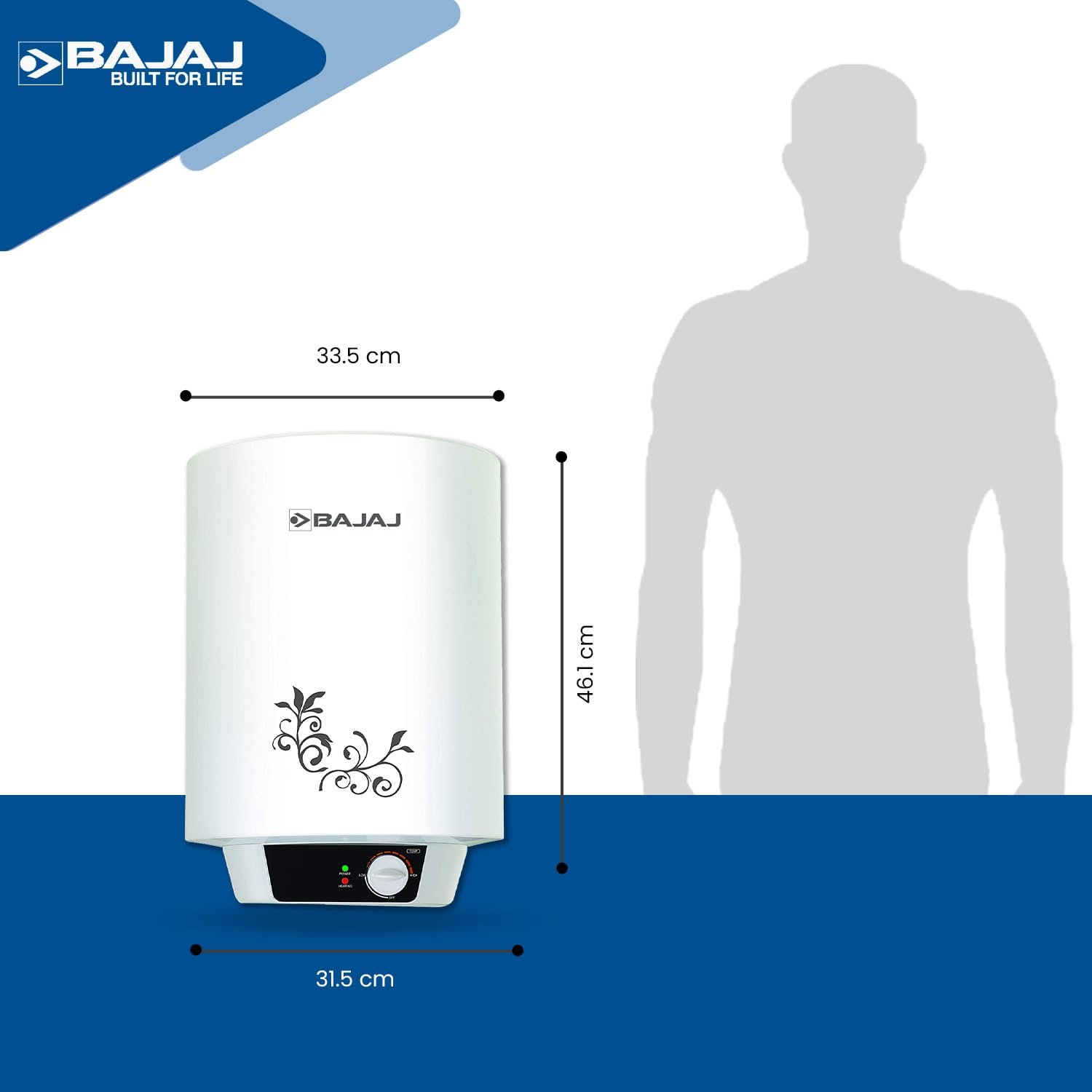 BAJAJ WATER HEATER NEWSHAKTI 0742 15L
