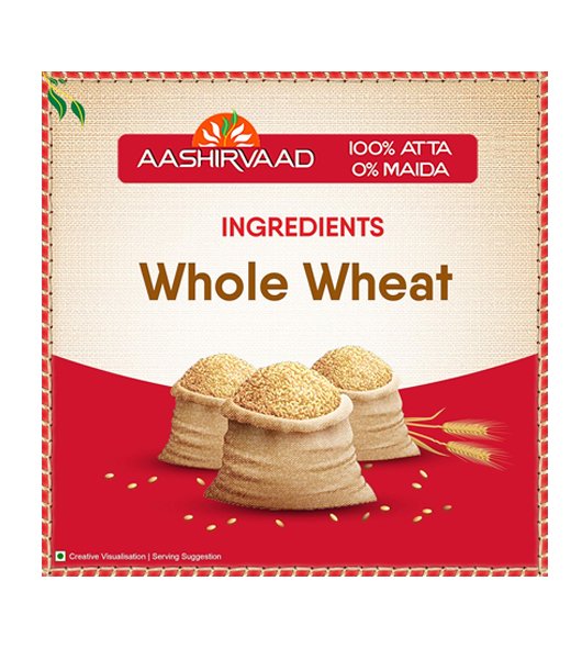 Aashirvaad Superior MP Atta, 1kg, 100% Whole Wheat Flour, 0% Maida