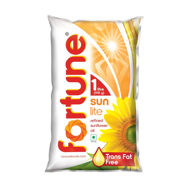 Fortune Sunlite Refined Sunflower Oil, 1L